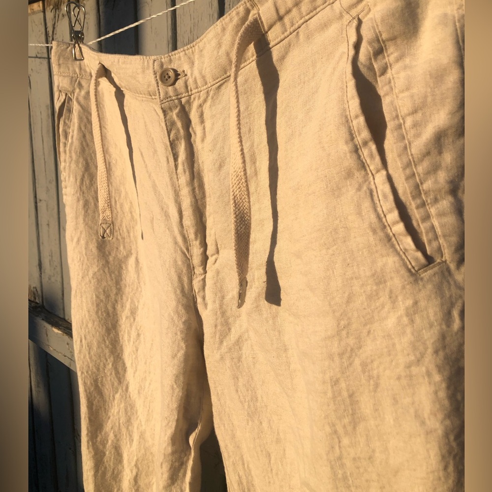 Tasso Elba Women’s 100% Linen Pants size 33